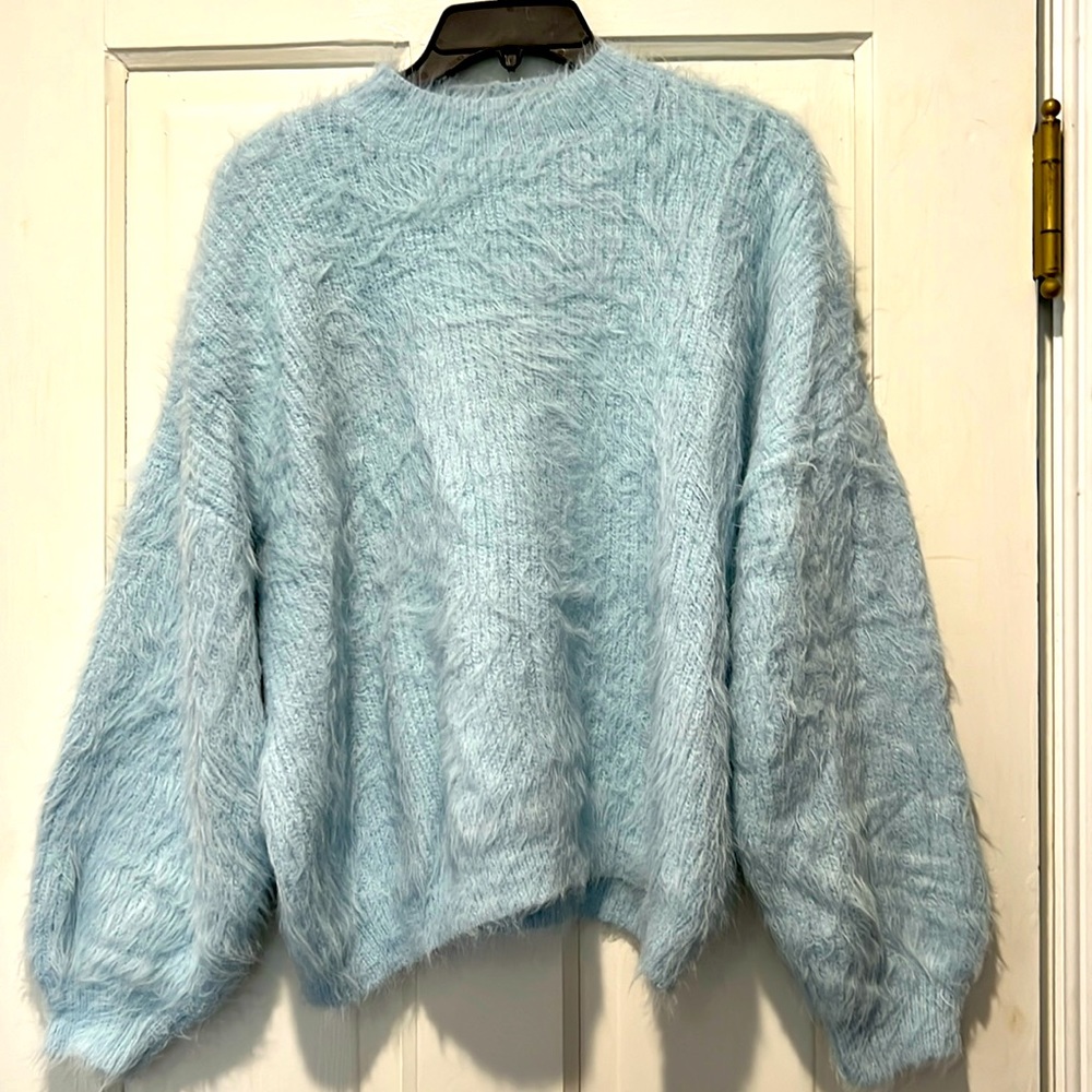 Tiffany blue super soft sweater.